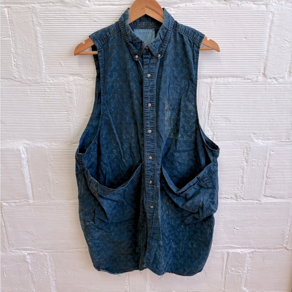 Blue Denim Smock
